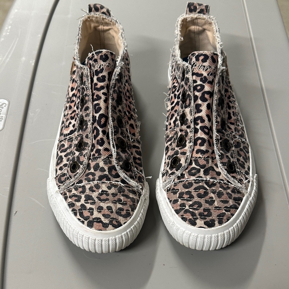 Leopard Print Slip-On Sneakers - Women's Casual Fashion